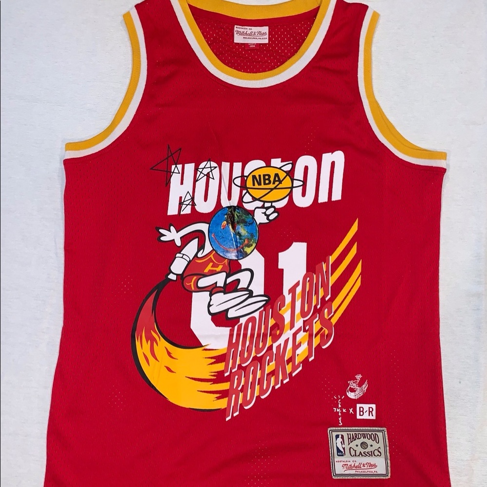Travis Scott x BR x Mitchell & Ness Rockets Jersey